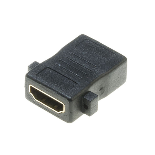 Lyndahl LKPA008 gerader HDMI Einbauadapter, HDMI 1.4 F/F Paneladapter,vergoldet
